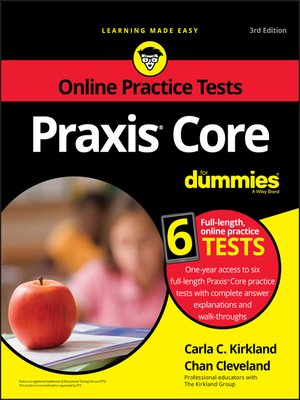 Praxis Core For Dummies with Online Practice Tests - ebook